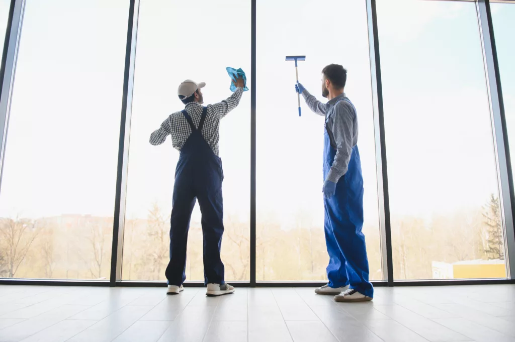 High Cleaning Service LLC offers services of Residential Cleaning, House Cleaning, Deep Cleaning, Move Out - In, Airbnb Cleaning, Construction Cleaning, Window Cleaning, Carpet Cleaning, Office Cleaning, Commercial Cleaning, Pressure Washing, Year-Round Emergency Service in Flower Mound, TX, Double Oak, TX, Bartonville, TX, Trophy Club, TX, Southlake, TX, Copper Canyon, TX, Grapevine, TX, Highland Village, TX, Coppell, TX, Lewisville, TX, Roanoke, TX, Hickory Creek, TX, Lake Dallas, TX, Argyle, TX, Lantana, TX, Prosper, TX, Colleyville, TX, Keller, TX, Westlake, TX, Euless, TX, Bedford, TX, North Richland Hills, TX - Residential CleaningA man cleaning windows. cleaning team of men washes the windows